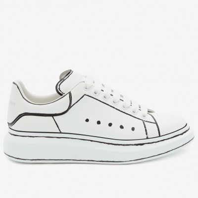 Alexander McQueen Oversized Sneakers With Black Outlines TDSS12018