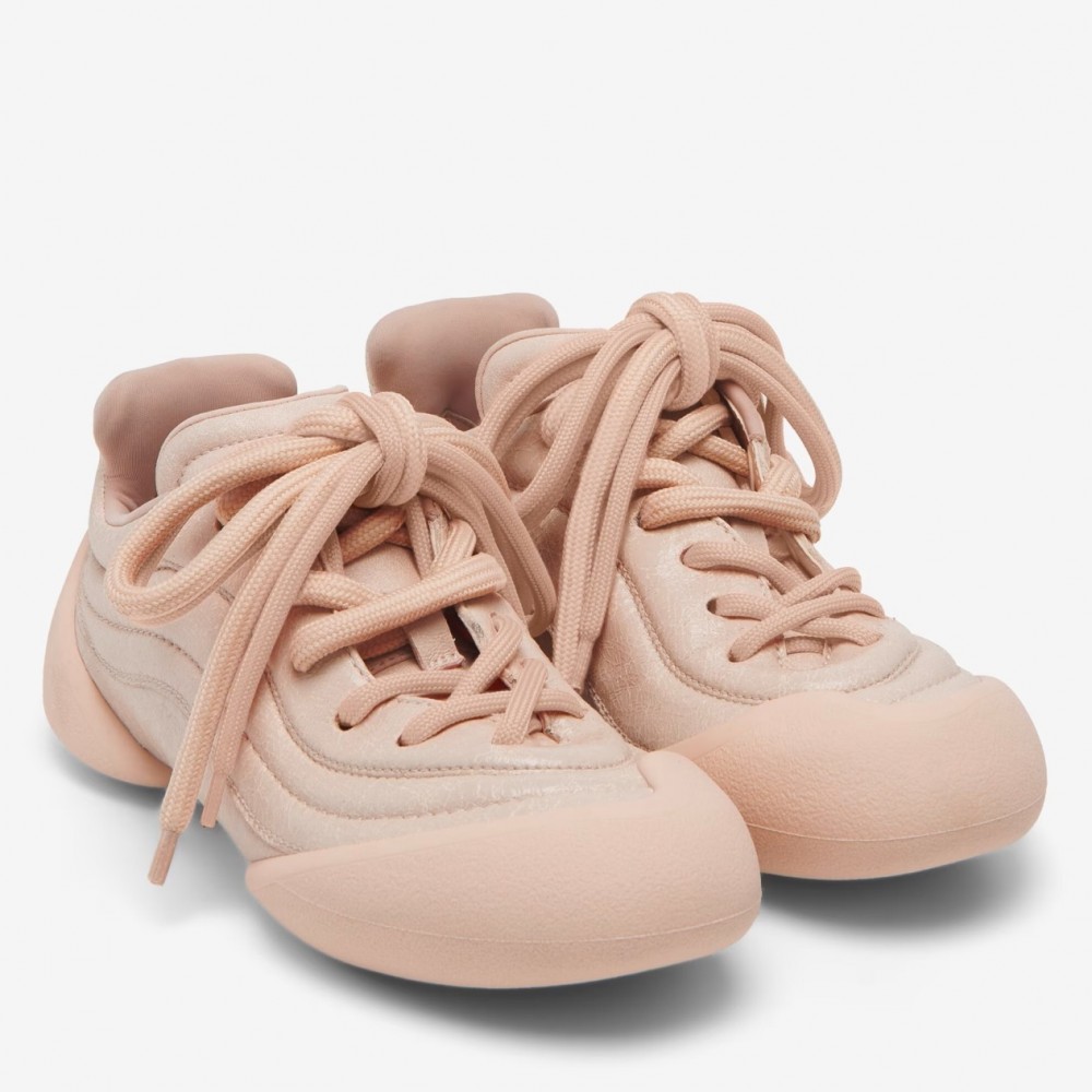 Alexander McQueen Flexion Sneakers in Nude Leather TDSS12037