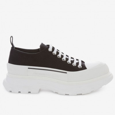 Alexander McQueen Noir Tread Slick Lace Up Sneakers TDSS12039