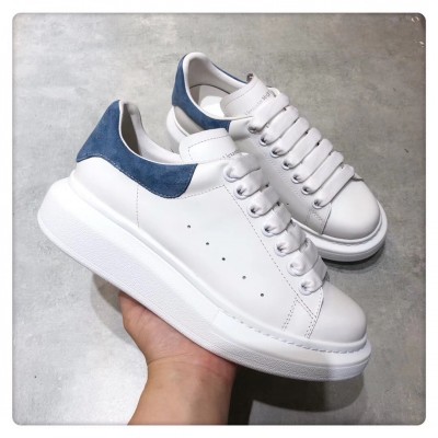 Alexander McQueen Oversized Sneakers With Blue Suede Heel TDSS12048