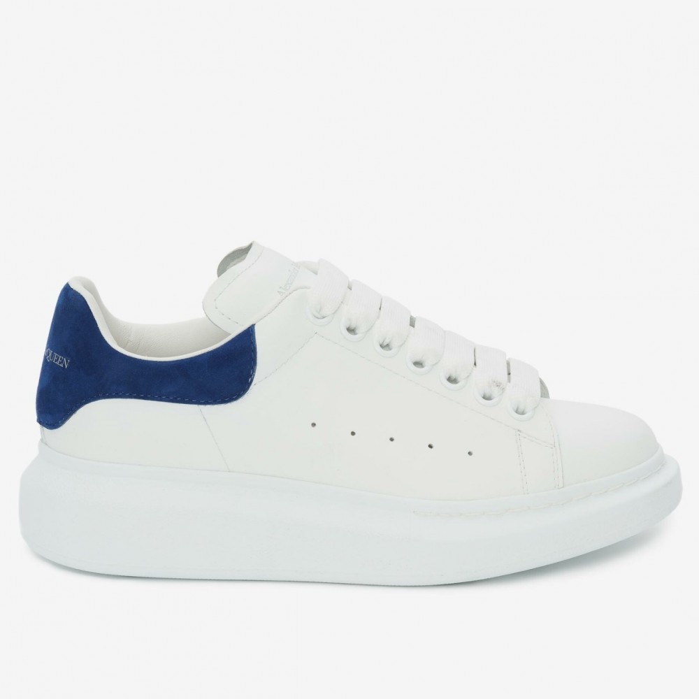 Alexander McQueen Oversized Sneakers With Indigo Suede Heel TDSS12055