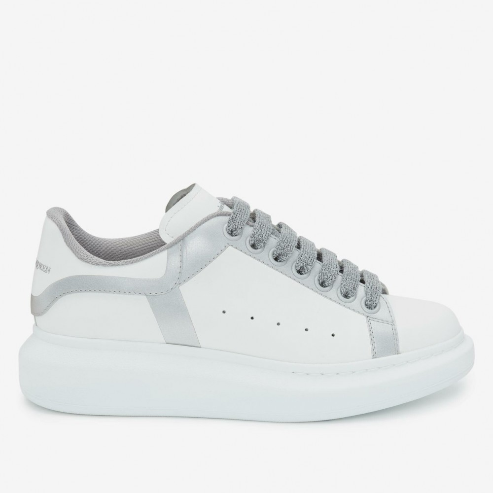 Alexander McQueen Oversized Sneakers With Silver Trim TDSS12065