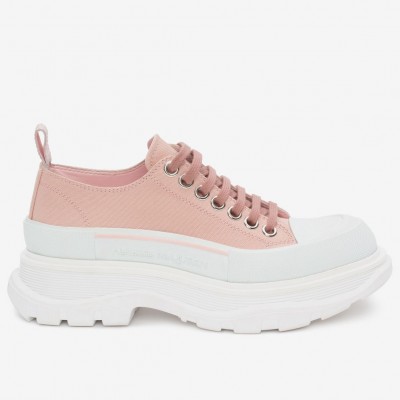 Alexander McQueen Pink Tread Slick Lace Up Sneakers TDSS12070