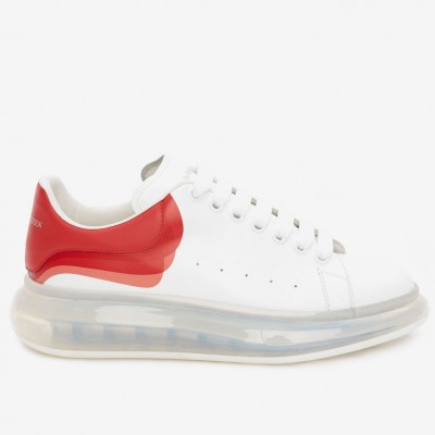 Alexander McQueen White Oversized Sneakers With Transparent Sole TDSS12074