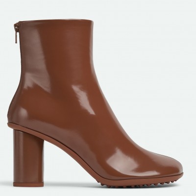 Bottega Veneta Atomic Ankle Boots In Brown Lambskin TDSS12082