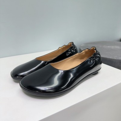 Bottega Veneta Atomic Ballerina Flats in Black Lambskin TDSS12083