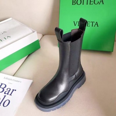 Bottega Veneta BV Tire Chelsea Boots with Transparent Sole TDSS12124