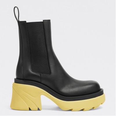 Bottega Veneta Flash Chelsea Boots with Yellow Outsole TDSS12136