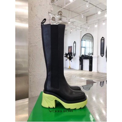 Bottega Veneta Flash Knee-high Boots with Yellow Outsole TDSS12143