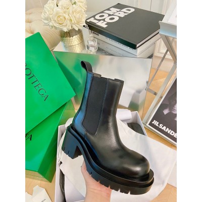 Bottega Veneta Lug Chelsea Boots In Black Calfskin TDSS12185