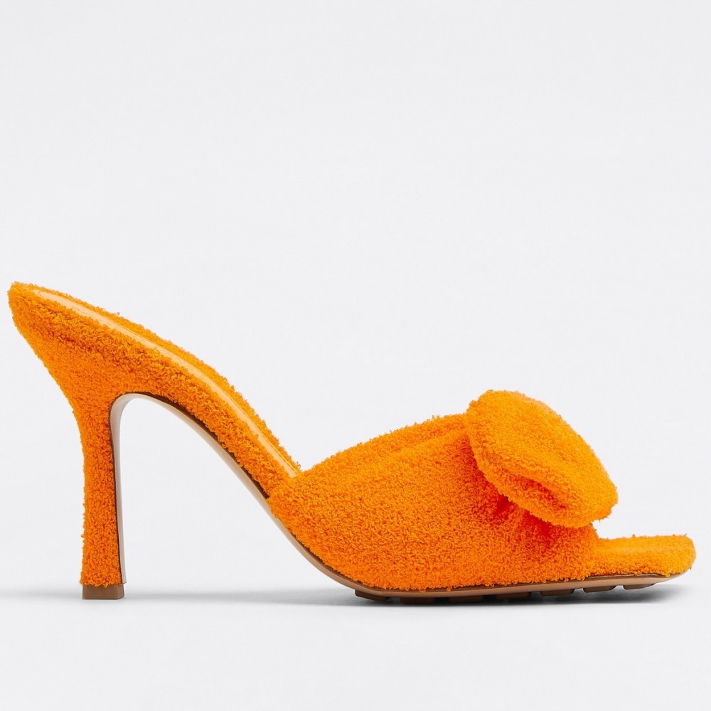 Bottega Veneta Stretch Sandals In Orange Stretch TDSS12256