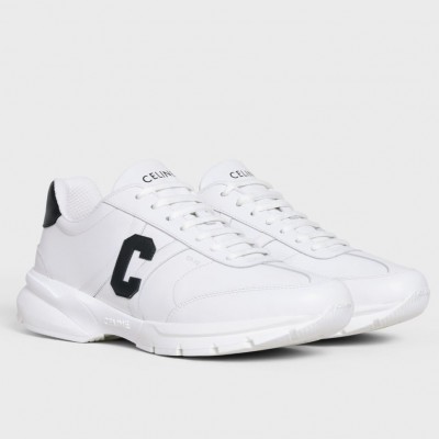 Celine Runner CR-02 Low-top Sneakers in White Leather TDSS12277