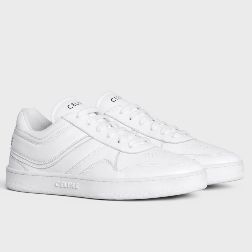 Celine Trainer Low-top Sneakers in White Leather TDSS12278