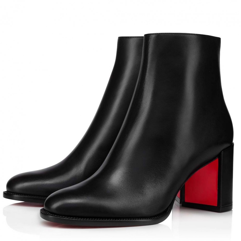 Christian Louboutin Adoxa 70mm Ankle Boots in Black Leather TDSS12279