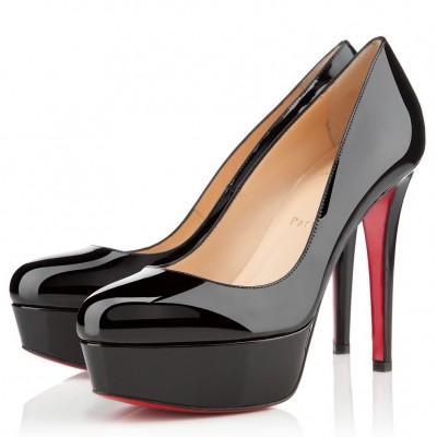 Christian Louboutin Black Patent Dirditta 130mm Pumps TDSS12295