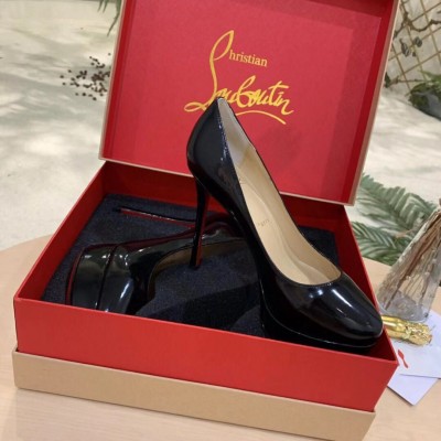 Christian Louboutin Black Patent Dirditta 130mm Pumps TDSS12295