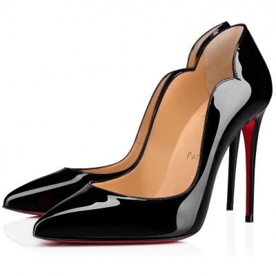 Christian Louboutin Black Patent Hot Chick 100mm Pumps TDSS12298