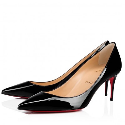 Christian Louboutin Black Patent Kate 70mm Pumps TDSS12302