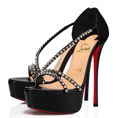 Christian Louboutin Black So Spike Alta Sandals 150MM TDSS12307