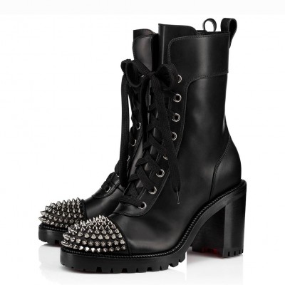 Christian Louboutin Black Ts Croc 70MM Ankle Boots TDSS12309