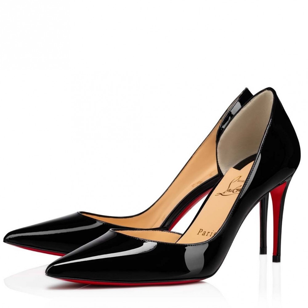 Christian Louboutin Iriza Pumps 85mm in Black Patent Leather TDSS12353