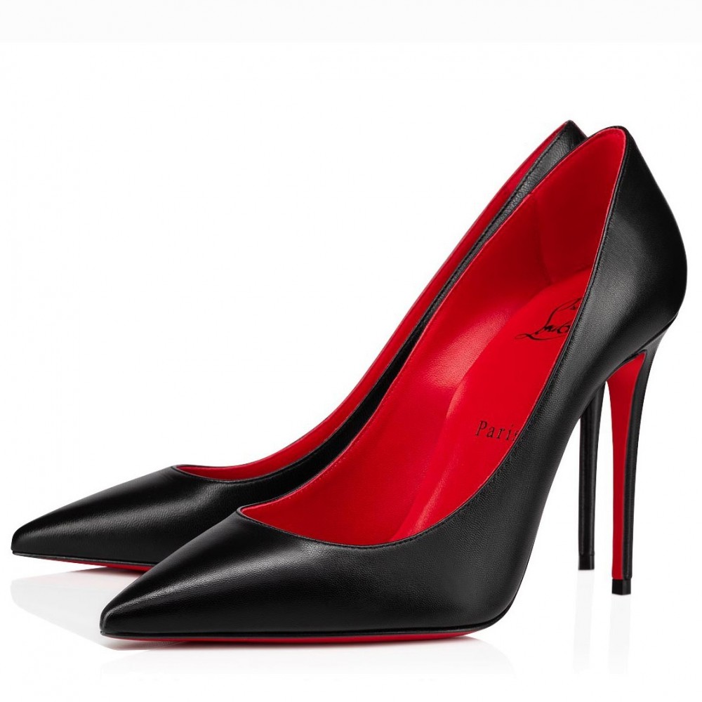 Christian Louboutin Kate Pumps 100 mm In Black Lambskin TDSS12356