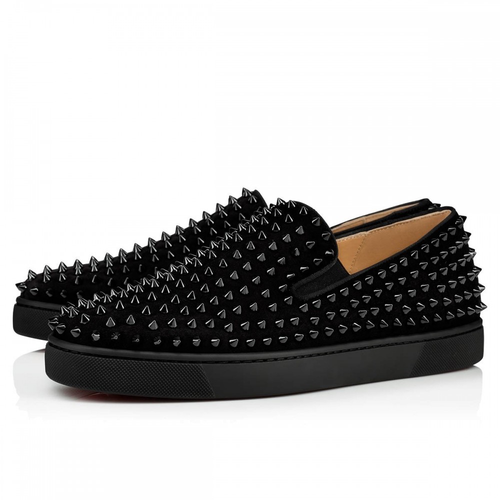 Christian Louboutin Roller-boat Flat Sneakers Black TDSS12409