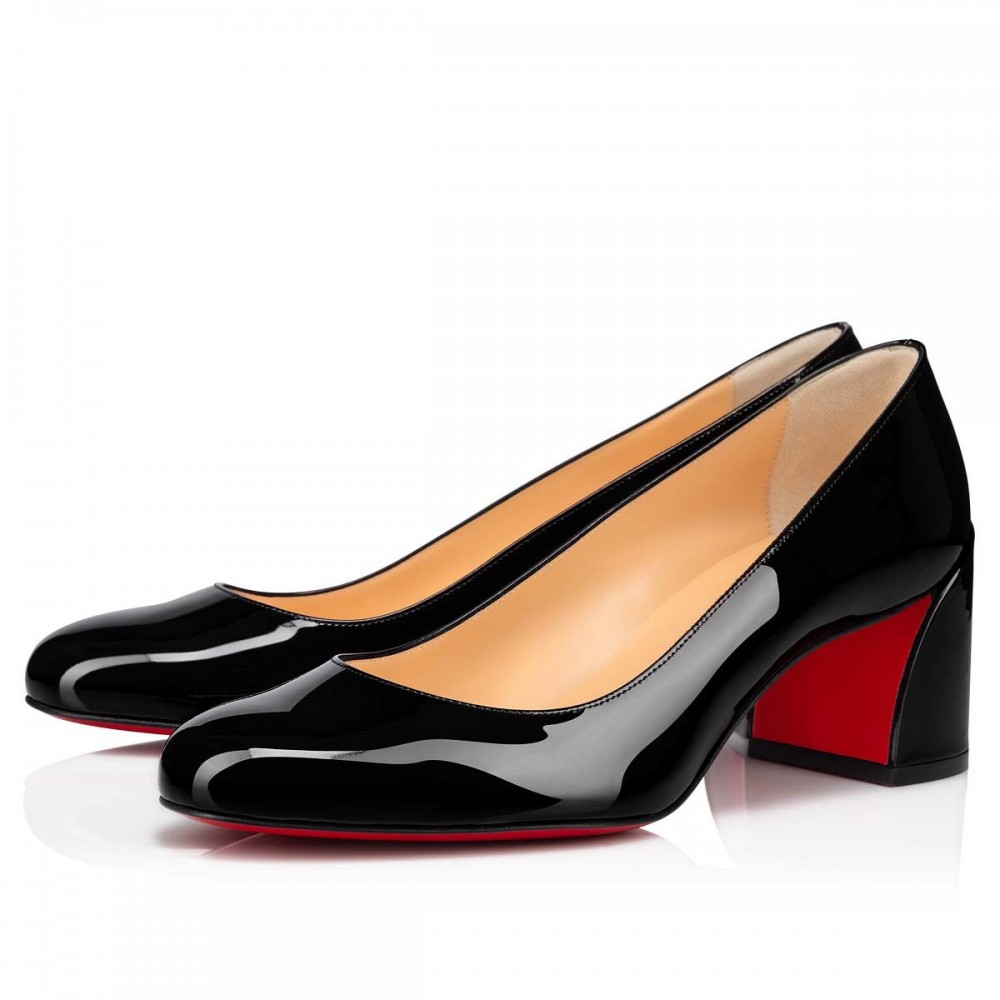 Christian Louboutin Miss Sab Pumps 50mm In Black Patent Leather TDSS12419