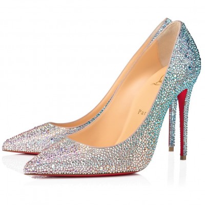 Christian Louboutin Nude Kate Strass Degrade Pumps 100mm TDSS12423