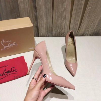 Christian Louboutin Nude Patent Kate 100mm Pumps TDSS12430