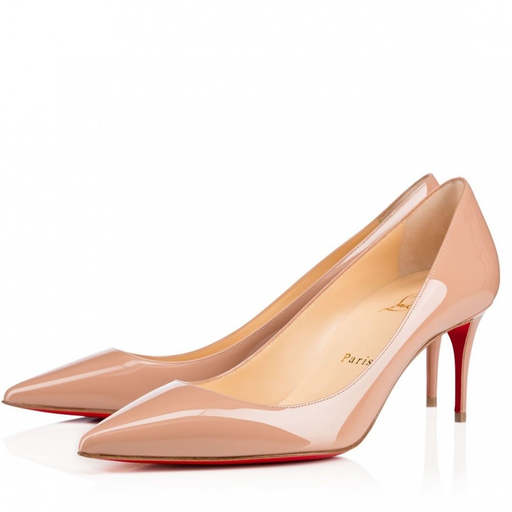 Christian Louboutin Nude Patent Kate 70mm Pumps TDSS12431