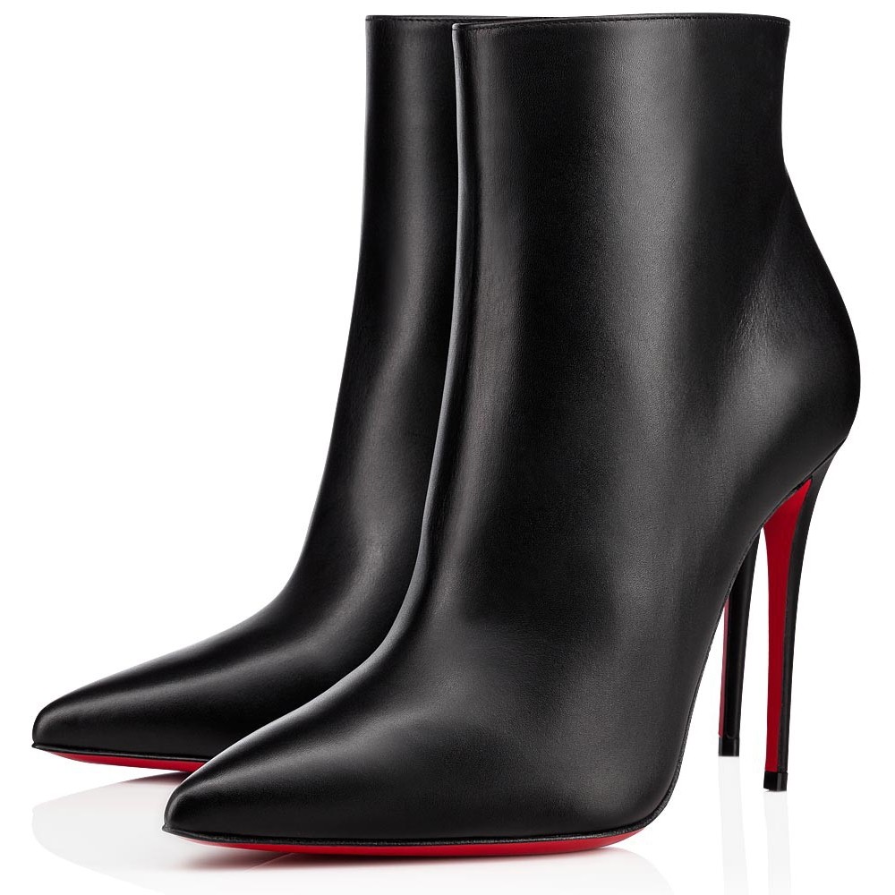 Christian Louboutin So Kate Booty 100MM In Black Leather TDSS12455