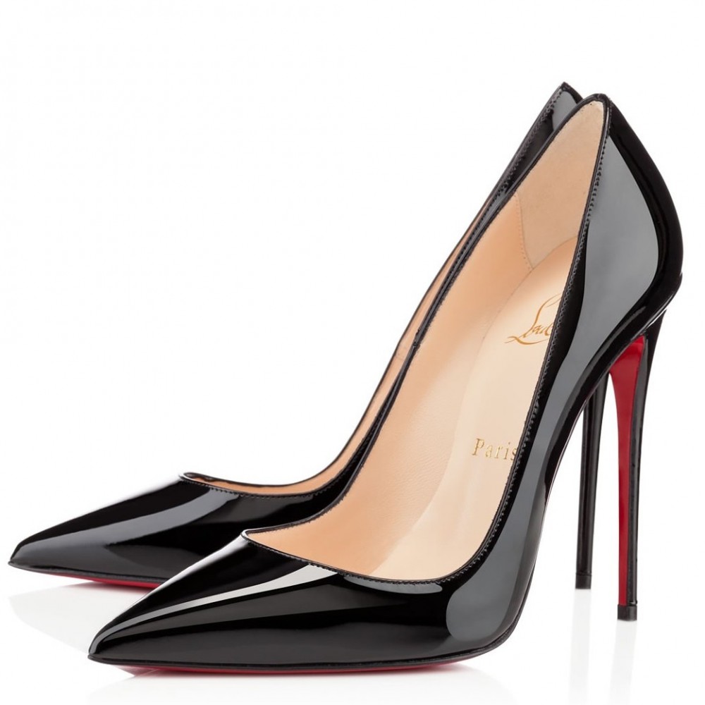 Christian Louboutin So Kate Pumps 100mm in Black Patent Leather TDSS12458