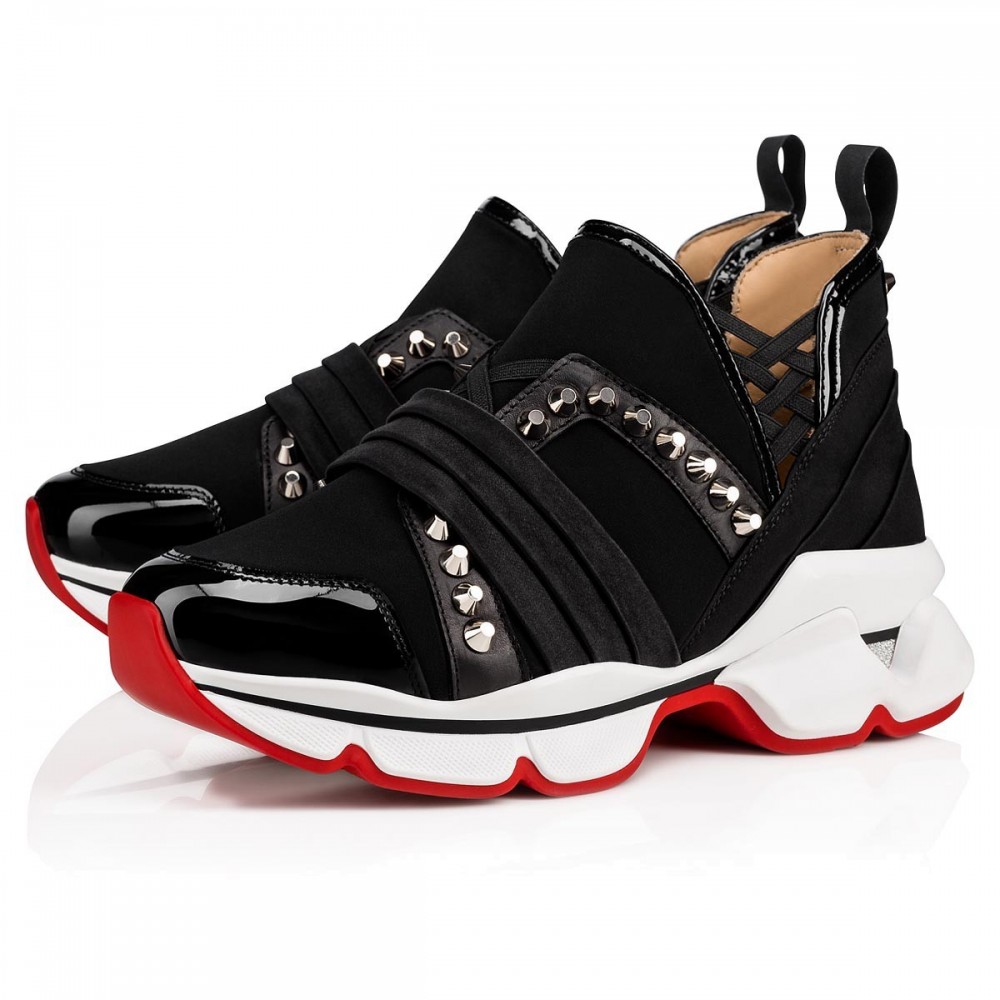 Christian Louboutin Black 123 Run Sneakers TDSS12485