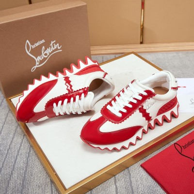 Christian Louboutin Loubishark Sneakers In Red Patent TDSS12491