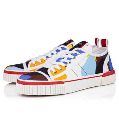 Christian Louboutin Pedro Junior Sneakers In Multicolor Fabric TDSS12498