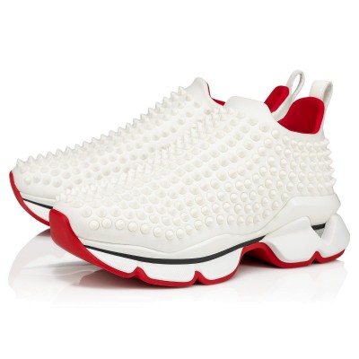 Christian Louboutin Spike Sock Donna Sneakers White TDSS12505