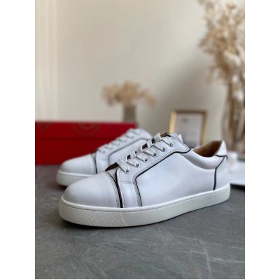 Christian Louboutin Vieirissima Sneakers In White Calfskin TDSS12511