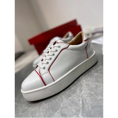 Christian Louboutin Vieirissima Sneakers In White Leather TDSS12512