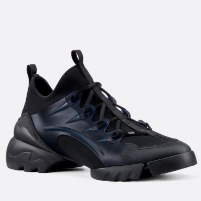 Dior D-Connect Sneakers In Black Technical Fabric TDSS12539