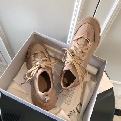 Dior D-Connect Sneakers In Nude Technical Fabric TDSS12542