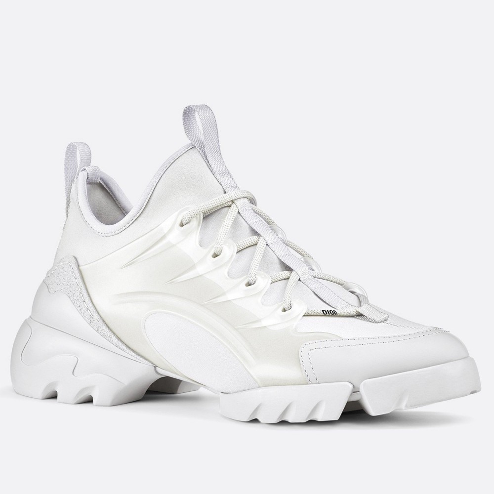 Dior D-Connect Sneakers In White Technical Fabric TDSS12543