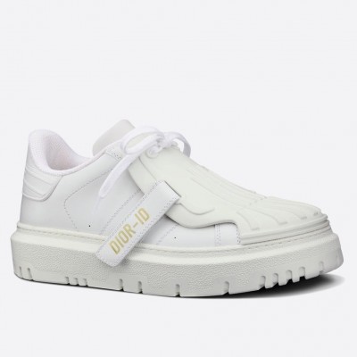 Dior Dior-ID Sneakers In White Leather with White Strap TDSS12570