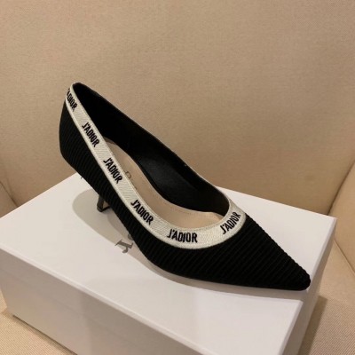 Dior J'Adior Pumps 65mm In Black Technical Fabric TDSS12692