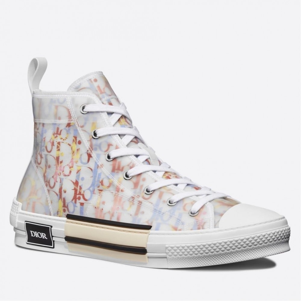 Dior B23 High-top Sneakers In Multicolour Oblique Canvas TDSS12767