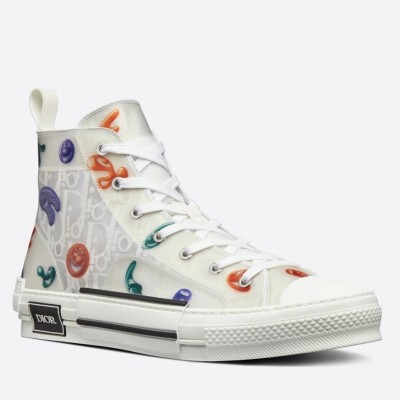 Dior B23 High-top Sneakers with Kenny Scharf Motif TDSS12773