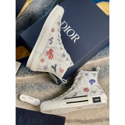 Dior B23 High-top Sneakers with Kenny Scharf Motif TDSS12773