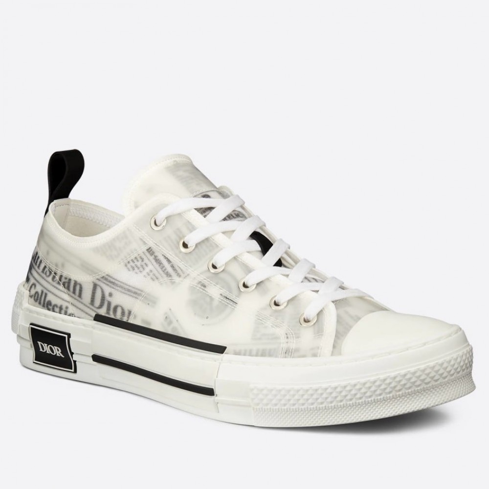 Dior B23 Low-top Sneakers In Canvas with Arsham Motif TDSS12777