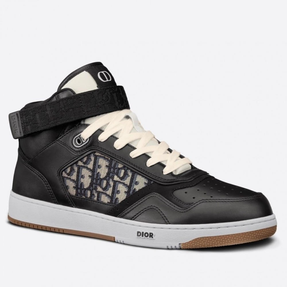 Dior B27 High-top Sneakers In Black Calfskin TDSS12789