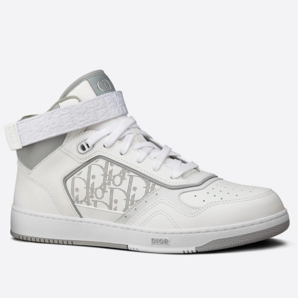 Dior B27 High-top Sneakers In White Calfskin TDSS12791